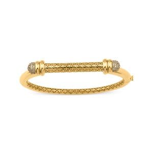 Regold İşleme Detaylı Taşlı Bilezik