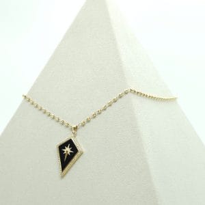 EMA Jewellery Siyah Mineli Kuzey Yıldızı