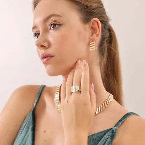 Regold Taşlı Tasarım 4'lü Set 115MFS00153