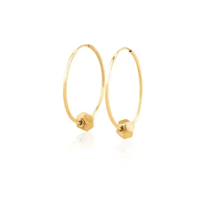 Regold Halka Ucuna Beşgen Küpe 261EAR00014