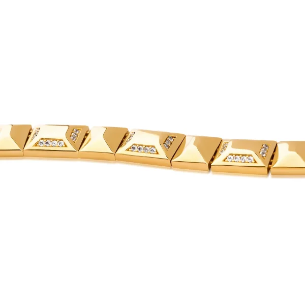 Regold Taşlı Piramit Bileklik 115MBL00029