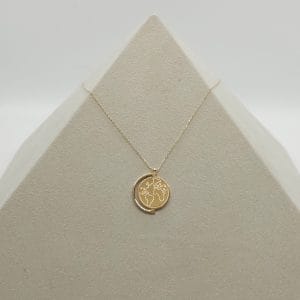 14 Ayar Altın Dünya Kolye