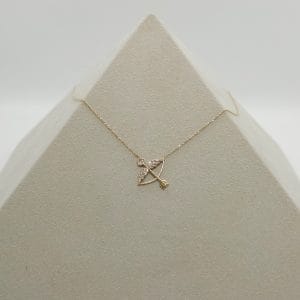 14 Ayar Altın Erosun Oku Kolye