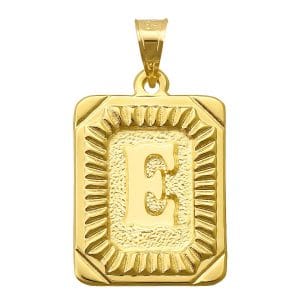 14 Ayar Altın E Harfi Kolye Ucu