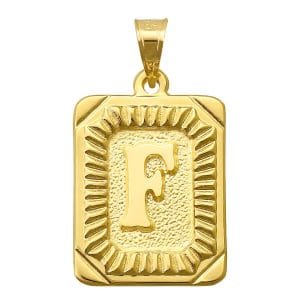 14 Ayar Altın F Harfi Kolye Ucu