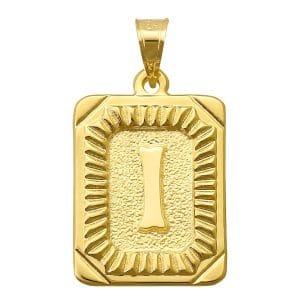 14 Ayar Altın I Harfi Kolye Ucu