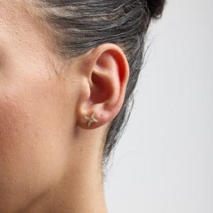14 Ayar Altın Artı Tragus Piercing